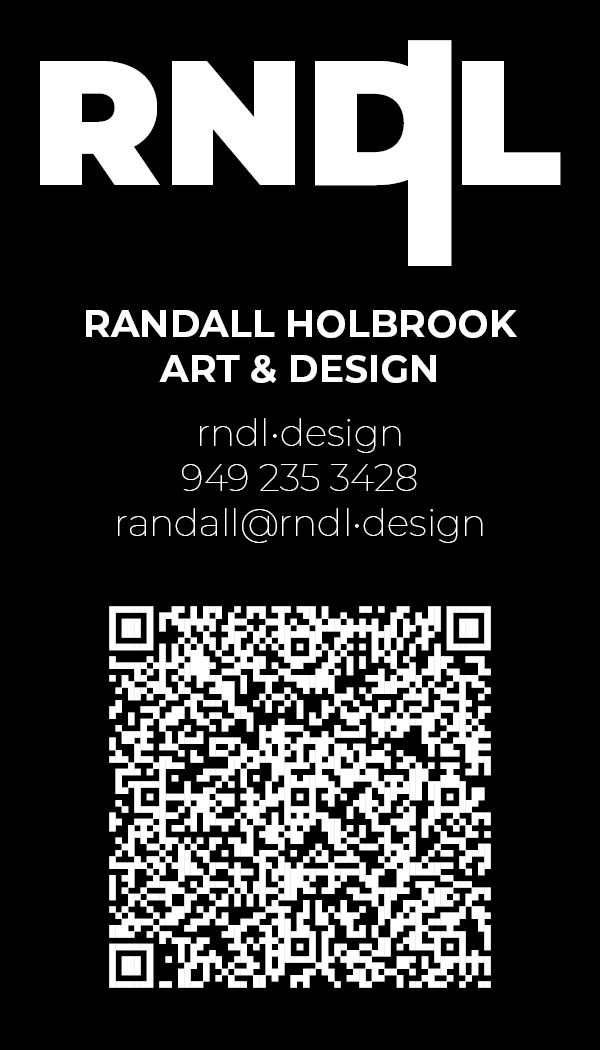 Randall Holbrook Art & Design Digital Business Card